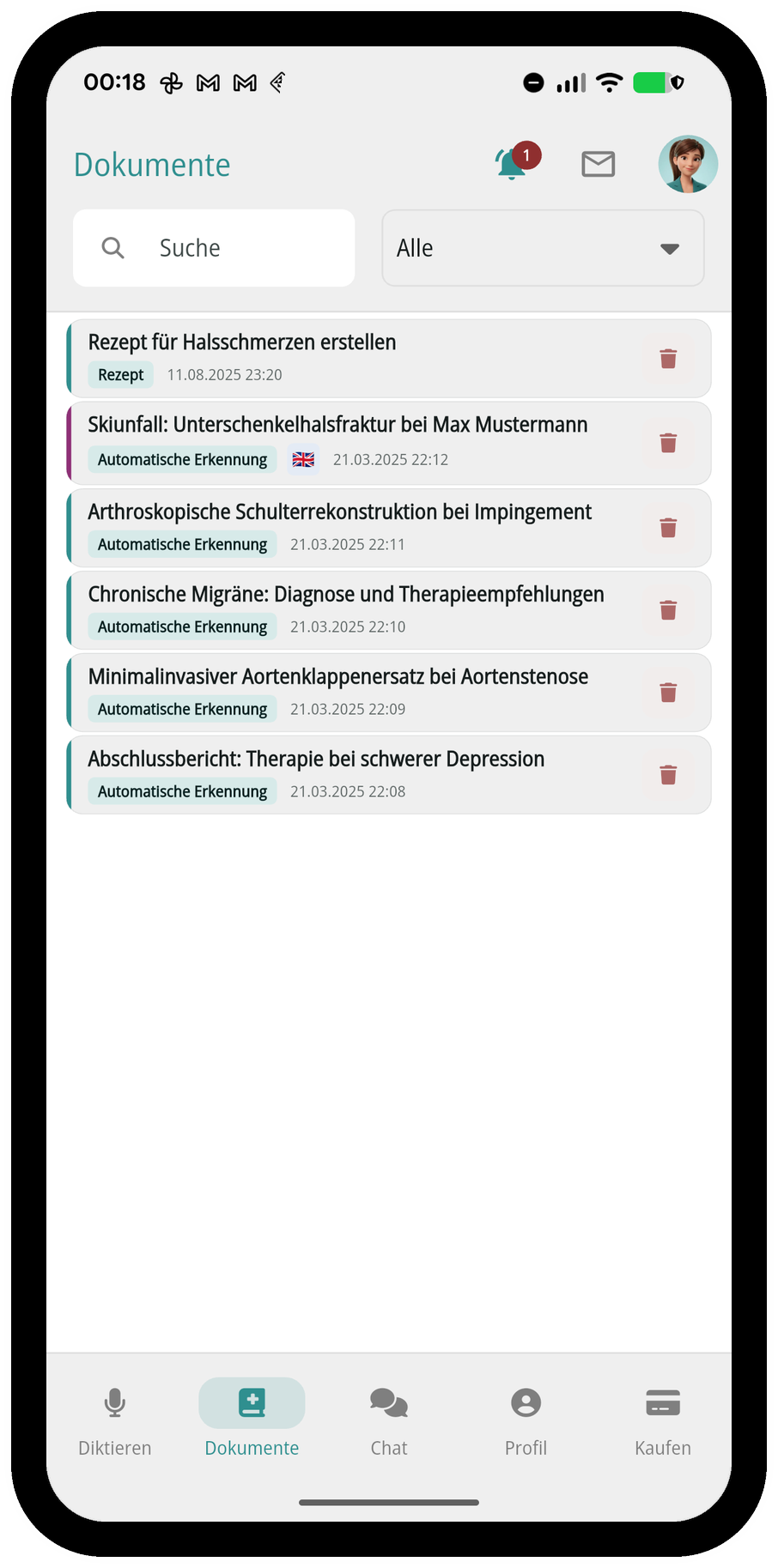 Dokumentenliste