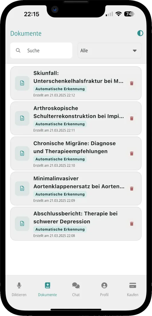 Dokumentenliste