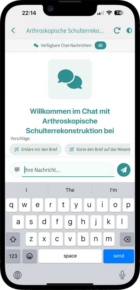 Chat mit dem Dokument